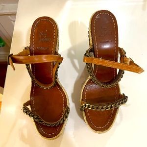 Vintage louboutins wedges